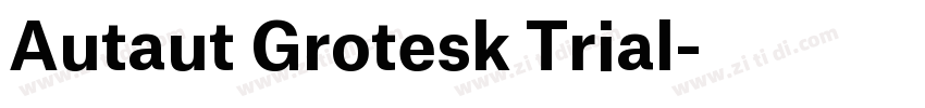 Autaut Grotesk Trial字体转换